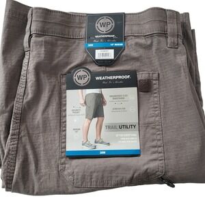 WEATHERPROOF Trail Utility Men's Shorts Walnut 38W 10 Inch Inseam NWT